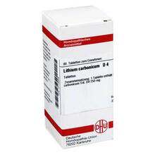 Abbildung: LITHIUM CARBONICUM D 4 Tabletten 80 St, Tabletten PZN 02118556 
