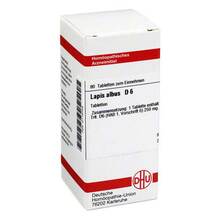Abbildung: LAPIS ALBUS D 6 Tabletten 80 St, Tabletten PZN 02118705 