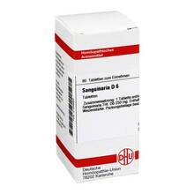 Abbildung: SANGUINARIA D 6 Tabletten 80 St, Tabletten PZN 02123623 
