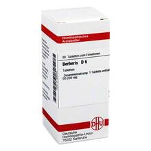 Abbildung: BERBERIS D 6 Tabletten 80 St, Tabletten PZN 02126403 