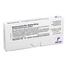 Abbildung: Resina Laricis D 6 / Retina D 4 aa Ampullen 8X1 ml, Ampullen PZN 02131060 