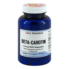 Abbildung: Beta Carotin 5 mg Kapseln 180 St, Kapseln PZN 02139535 