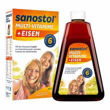 Abbildung: Sanostol plus Eisen Saft 460 ml, Saft PZN 02171846 