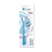 Abbildung: Miradent Interd.Pic-Brush Intro Kit 1H + 4B.tra.blau 1 St, Zahnbürste PZN 02171941 