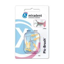 Abbildung: MIRADENT Interd.Pic-Brush Ersatzb.x-fein gelb 6 St, Zahnbürste PZN 02172372 