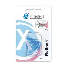 Abbildung: MIRADENT Interd.Pic-Brush Ersatzb.large blau 6 St, Zahnbürste PZN 02172449 
