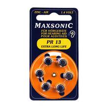 Abbildung: Batterien für Hörgeräte Maxsonic PR13 6 St PZN 02191139 