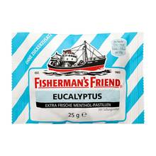 Abbildung: FISHERMANS FRIEND Eucalyptus ohne Zucker Pastillen 25 g, Pastillen PZN 02192825 