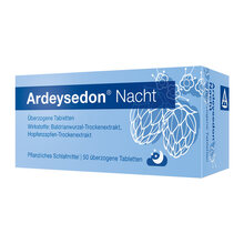 Abbildung: Ardeysedon Nacht überzogene Tabletten 50 St, Überzogene Tabletten PZN 02197797 