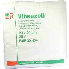 Abbildung: Vliwazell Saugkompressen unsteril 20x20 cm 25 St, Kompressen PZN 02232855 