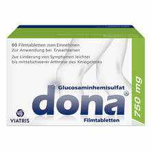 Abbildung: Dona 750 mg Filmtabletten 60 St, Filmtabletten PZN 02334389 
