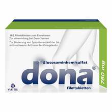 Abbildung: Dona 750 mg Filmtabletten 180 St, Filmtabletten PZN 02334426 