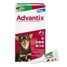 Abbildung: Advantix Spot-on Lösung z.Auftr.a.d.H.für Hund bis 4 kg 4 St, Lösung PZN 02362500 
