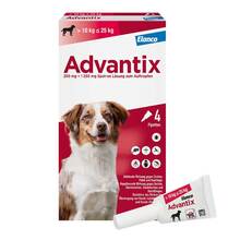 Abbildung: Advantix Spot-on Lösung z.Auftr.a.d.H.für Hund 10-25 kg 4 St, Lösung PZN 02362606 