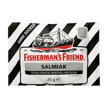 Abbildung: FISHERMANS FRIEND Salmiak ohne Zucker Pastillen 25 g, Pastillen PZN 02433855 