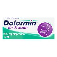 Abbildung: Dolormin für Frauen Tabletten 10 St, Tabletten PZN 02434116 