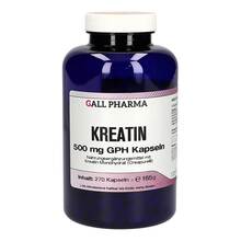 Abbildung: Kreatin 500 mg Gph Kapseln 270 St, Kapseln PZN 02469965 