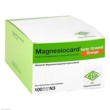 Abbildung: Magnesiocard forte 10 mmol Orange Pulver zur H.e.L.z.E. 100 St, Pulver zur Herstellung einer Lösung zum Einnehmen PZN 02470359 