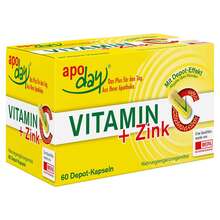 Abbildung: Vitamin C + Zink Depot Kapseln 60 St, Kapseln PZN 02473027 