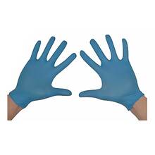 Abbildung: HANDSCHUHE Einmal Nitril XL blau 100 St, Handschuhe PZN 02500132 