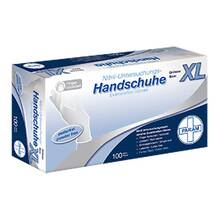 Abbildung: HANDSCHUHE Einmal Nitril XL weiß 100 St, Handschuhe PZN 02500149 