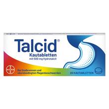 Abbildung: Talcid Kautabletten 20 St, Kautabletten PZN 02530481 