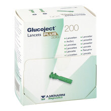 Abbildung: GLUCOJECT Lancets 200 St, Lanzetten PZN 02533663 