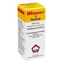 Abbildung: Rumisal 3 Tropfen vet. (für Tiere) 20 ml, Tropfen PZN 02538353 