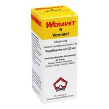 Abbildung: Vomisal 5 Tropfen vet. (für Tiere) 20 ml, Tropfen PZN 02538436 