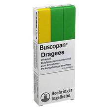 Abbildung: Buscopan 10 mg Dragees 50 St, Überzogene Tabletten PZN 02544566 