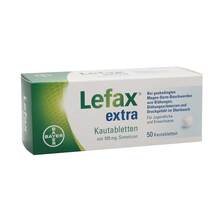 Abbildung: Lefax extra Kautabletten 50 St, Kautabletten PZN 02563836 