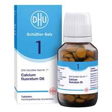 Abbildung: Biochemie Dhu 1 Calcium fluoratum D 6 Tabletten 200 St, Tabletten PZN 02580378 
