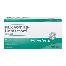 Abbildung: Nux vomica Homaccord ad us.vet.Ampullen 50 St, Ampullen PZN 02585080 