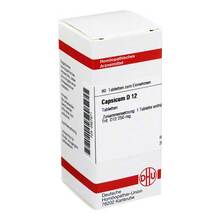 Abbildung: CAPSICUM D 12 Tabletten 80 St, Tabletten PZN 02627571 