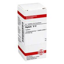 Abbildung: DIGITALIS D 12 Tabletten 80 St, Tabletten PZN 02629713 
