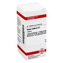 Abbildung: HEPAR SULFURIS D 2 Tabletten 80 St, Tabletten PZN 02631383 