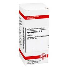 Abbildung: HYOSCYAMUS D 6 Tabletten 80 St, Tabletten PZN 02631578 