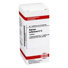 Abbildung: NATRIUM SULFURICUM D 12 Tabletten 80 St, Tabletten PZN 02634312 