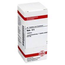 Abbildung: RUTA D 6 Tabletten 80 St, Tabletten PZN 02635547 