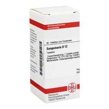 Abbildung: SANGUINARIA D 12 Tabletten 80 St, Tabletten PZN 02635783 