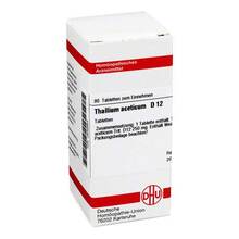 Abbildung: THALLIUM ACETICUM D 12 Tabletten 80 St, Tabletten PZN 02636883 
