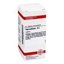 Abbildung: THYREOIDINUM D 6 Tabletten 80 St, Tabletten PZN 02637049 