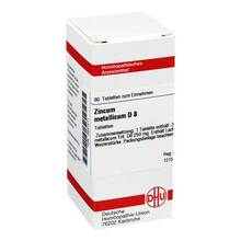 Abbildung: ZINCUM METALLICUM D 8 Tabletten 80 St, Tabletten PZN 02637411 