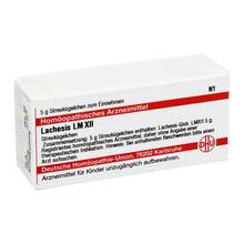Abbildung: LACHESIS LM XII Globuli 5 g, Globuli PZN 02678195 