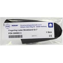 Abbildung: Fingerling Leder Größe 7 mit Bindeband 1 St PZN 02689833 