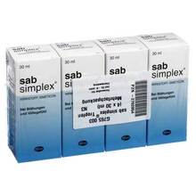 Abbildung: Sab simplex Suspension zum Einnehmen 4X30 ml, Suspension zum Einnehmen PZN 02702054 