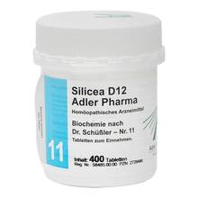 Abbildung: BIOCHEMIE Adler 11 Silicea D 12 Tabletten 400 St, Tabletten PZN 02728496 