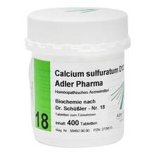 Abbildung: Biochemie Adler 18 Calcium sulfuratum D 12 Tabletten  400 St, Tabletten PZN 02729515 