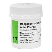 Abbildung: Biochemie Adler 17 Manganum sulfuricum D 12 Tabletten  400 St, Tabletten PZN 02730292 