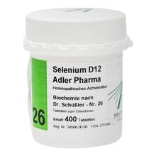 Abbildung: Biochemie Adler 26 Selenium D 12 Tabletten 400 St, Tabletten PZN 02731044 